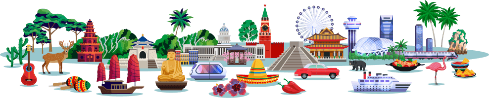 Group of friends traveling together